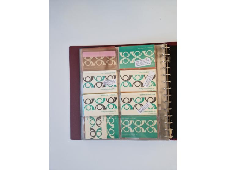 1971/90, umfangreiche Sammlung “Sondermarken-Heftchen” mit einer Fülle an Varianten, Untertypen und Besonderheiten, dabei u.a