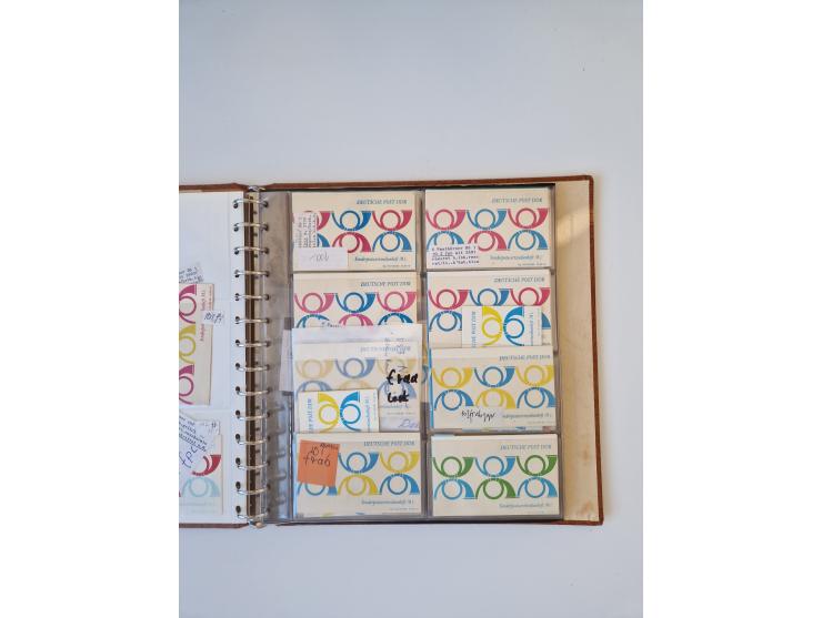 1971/90, umfangreiche Sammlung “Sondermarken-Heftchen” mit einer Fülle an Varianten, Untertypen und Besonderheiten, dabei u.a