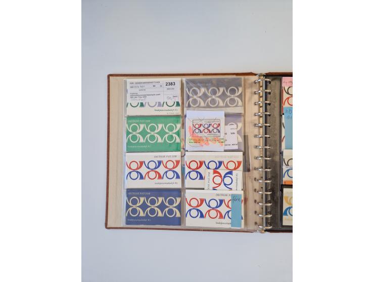 1971/90, umfangreiche Sammlung “Sondermarken-Heftchen” mit einer Fülle an Varianten, Untertypen und Besonderheiten, dabei u.a