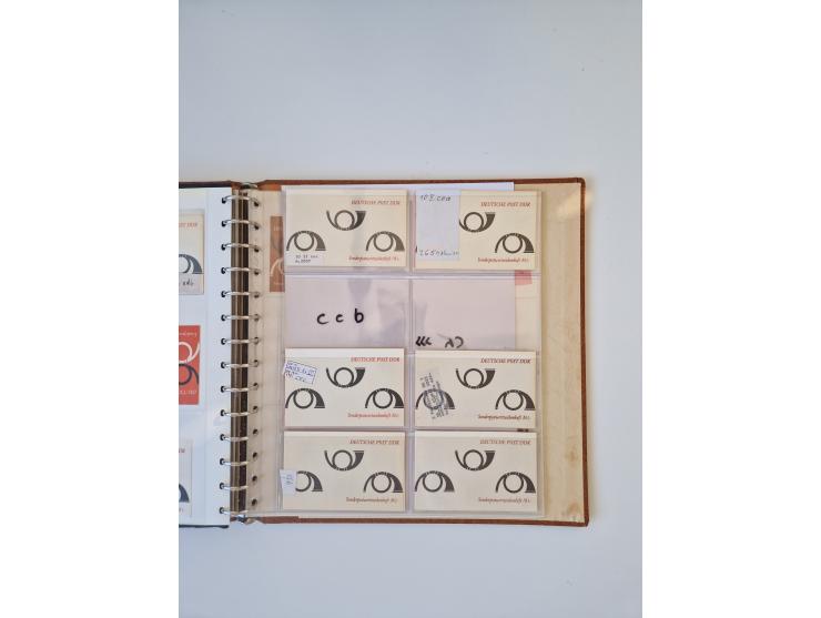 1971/90, umfangreiche Sammlung “Sondermarken-Heftchen” mit einer Fülle an Varianten, Untertypen und Besonderheiten, dabei u.a