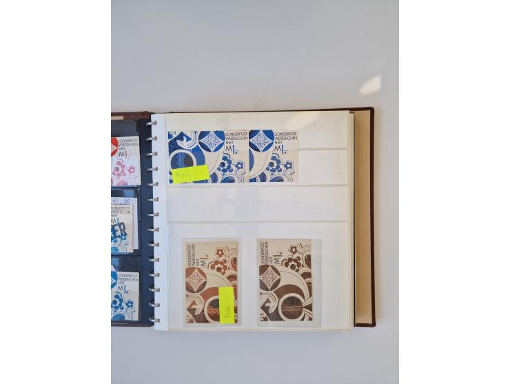 1971/90, umfangreiche Sammlung “Sondermarken-Heftchen” mit einer Fülle an Varianten, Untertypen und Besonderheiten, dabei u.a