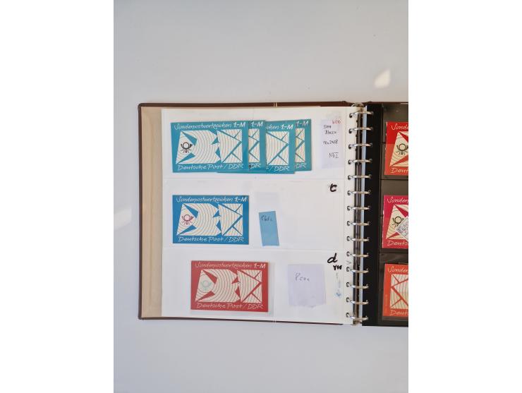 1971/90, umfangreiche Sammlung “Sondermarken-Heftchen” mit einer Fülle an Varianten, Untertypen und Besonderheiten, dabei u.a