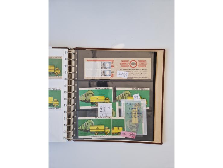 1971/90, umfangreiche Sammlung “Sondermarken-Heftchen” mit einer Fülle an Varianten, Untertypen und Besonderheiten, dabei u.a