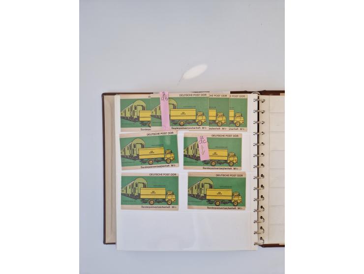 1971/90, umfangreiche Sammlung “Sondermarken-Heftchen” mit einer Fülle an Varianten, Untertypen und Besonderheiten, dabei u.a