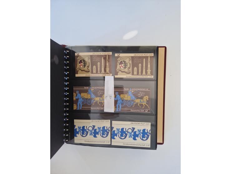 1971/90, umfangreiche Sammlung “Sondermarken-Heftchen” mit einer Fülle an Varianten, Untertypen und Besonderheiten, dabei u.a