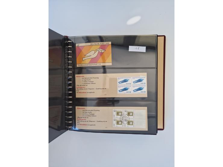 1971/90, umfangreiche Sammlung “Sondermarken-Heftchen” mit einer Fülle an Varianten, Untertypen und Besonderheiten, dabei u.a