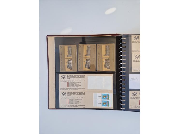 1971/90, umfangreiche Sammlung “Sondermarken-Heftchen” mit einer Fülle an Varianten, Untertypen und Besonderheiten, dabei u.a