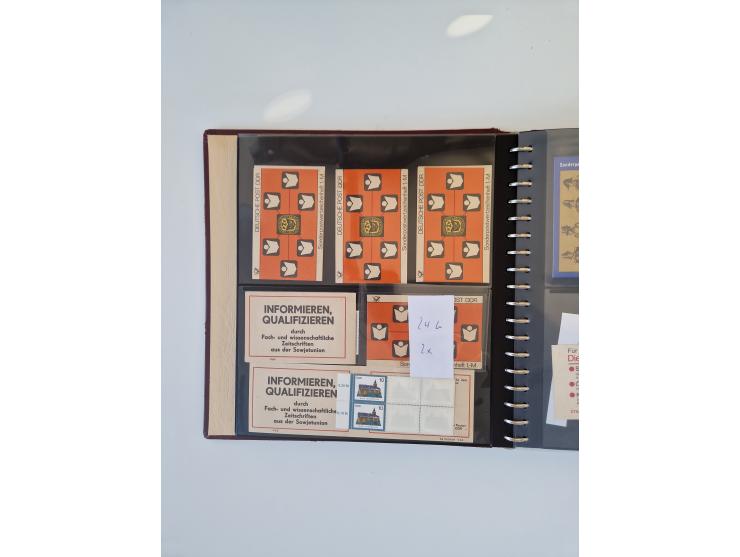 1971/90, umfangreiche Sammlung “Sondermarken-Heftchen” mit einer Fülle an Varianten, Untertypen und Besonderheiten, dabei u.a