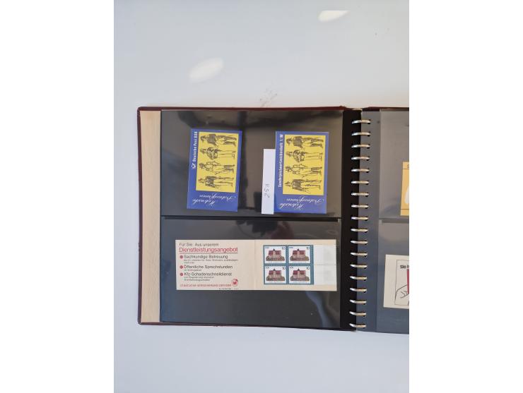 1971/90, umfangreiche Sammlung “Sondermarken-Heftchen” mit einer Fülle an Varianten, Untertypen und Besonderheiten, dabei u.a