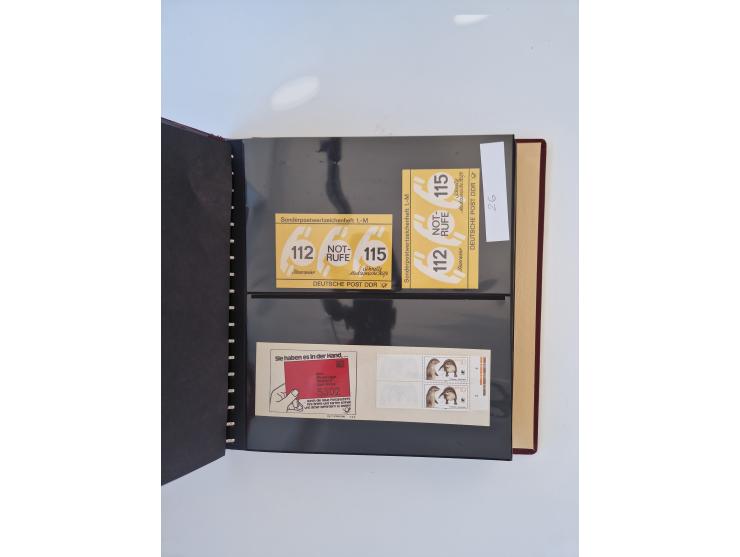 1971/90, umfangreiche Sammlung “Sondermarken-Heftchen” mit einer Fülle an Varianten, Untertypen und Besonderheiten, dabei u.a