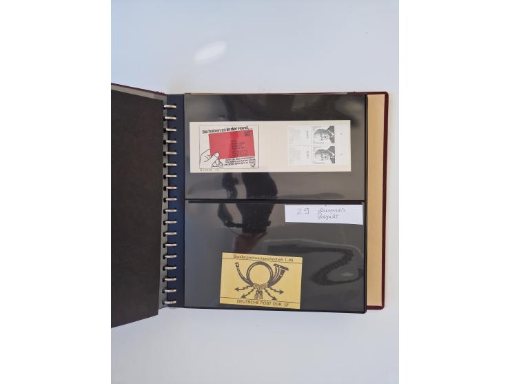 1971/90, umfangreiche Sammlung “Sondermarken-Heftchen” mit einer Fülle an Varianten, Untertypen und Besonderheiten, dabei u.a