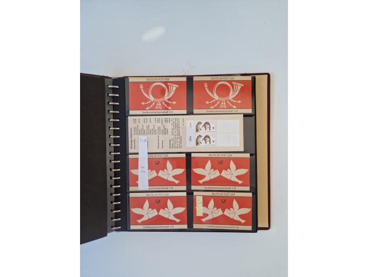 1971/90, umfangreiche Sammlung “Sondermarken-Heftchen” mit einer Fülle an Varianten, Untertypen und Besonderheiten, dabei u.a