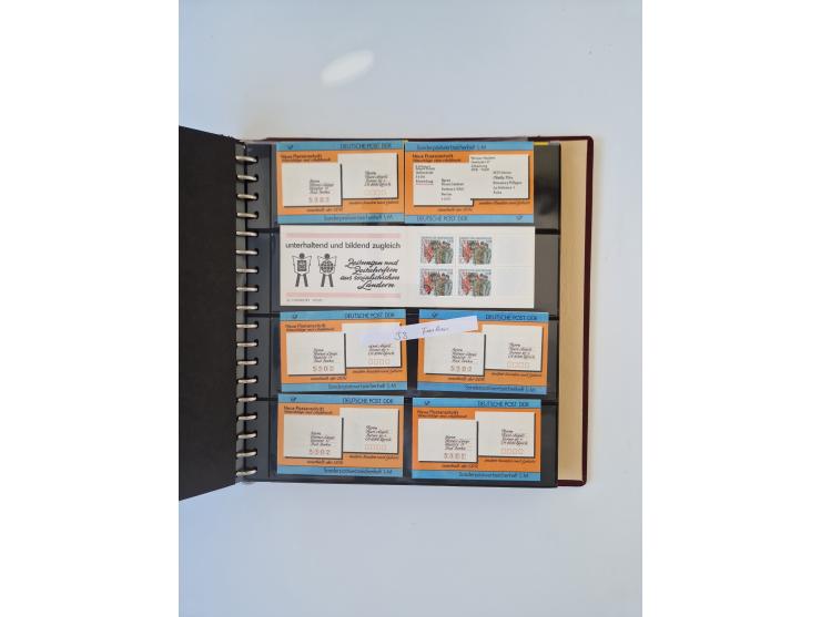 1971/90, umfangreiche Sammlung “Sondermarken-Heftchen” mit einer Fülle an Varianten, Untertypen und Besonderheiten, dabei u.a