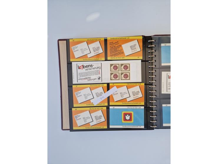 1971/90, umfangreiche Sammlung “Sondermarken-Heftchen” mit einer Fülle an Varianten, Untertypen und Besonderheiten, dabei u.a