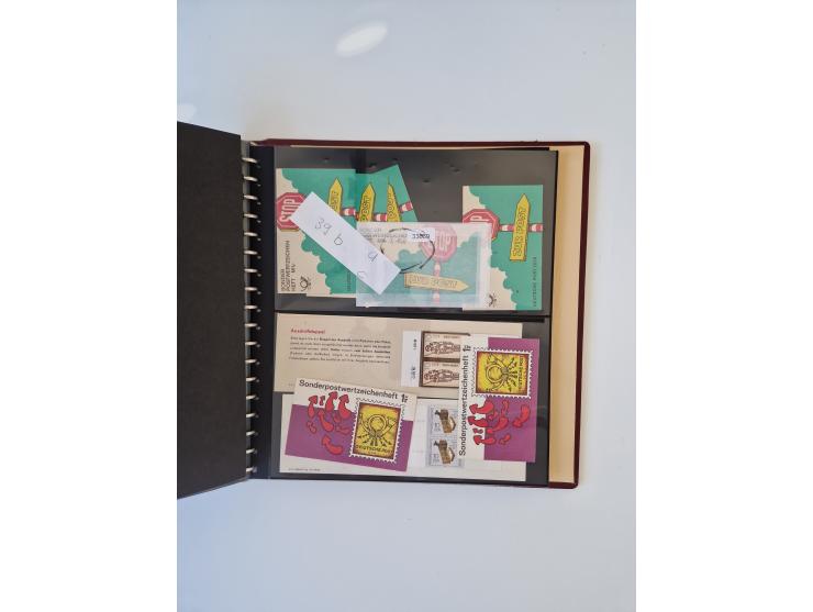 1971/90, umfangreiche Sammlung “Sondermarken-Heftchen” mit einer Fülle an Varianten, Untertypen und Besonderheiten, dabei u.a