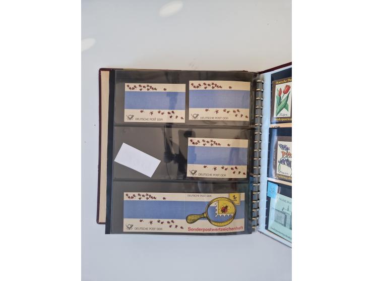 1971/90, umfangreiche Sammlung “Sondermarken-Heftchen” mit einer Fülle an Varianten, Untertypen und Besonderheiten, dabei u.a