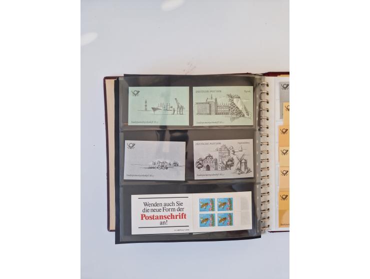 1971/90, umfangreiche Sammlung “Sondermarken-Heftchen” mit einer Fülle an Varianten, Untertypen und Besonderheiten, dabei u.a