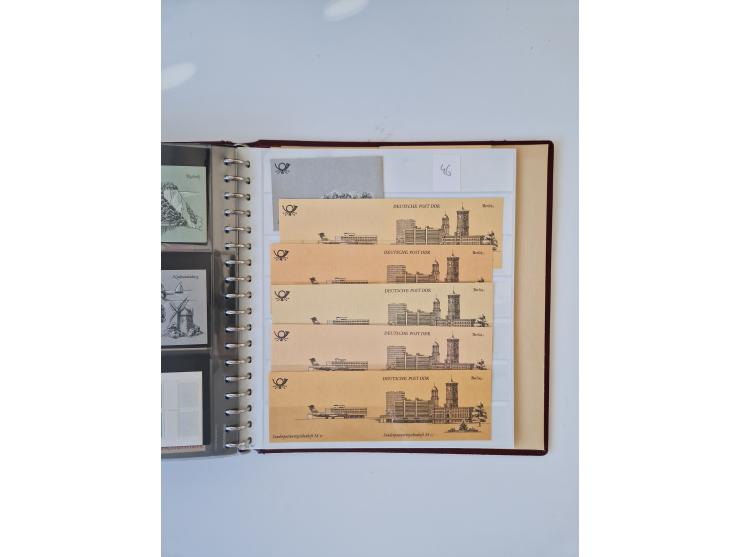 1971/90, umfangreiche Sammlung “Sondermarken-Heftchen” mit einer Fülle an Varianten, Untertypen und Besonderheiten, dabei u.a