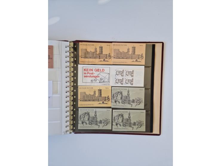 1971/90, umfangreiche Sammlung “Sondermarken-Heftchen” mit einer Fülle an Varianten, Untertypen und Besonderheiten, dabei u.a
