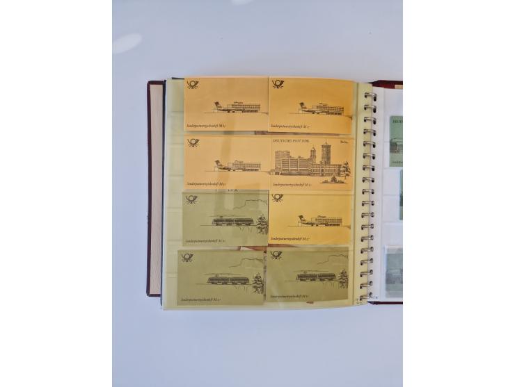 1971/90, umfangreiche Sammlung “Sondermarken-Heftchen” mit einer Fülle an Varianten, Untertypen und Besonderheiten, dabei u.a