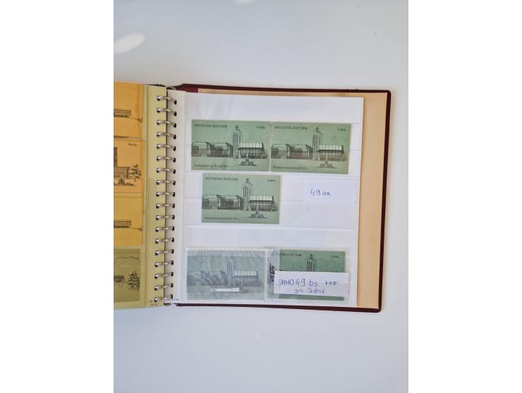 1971/90, umfangreiche Sammlung “Sondermarken-Heftchen” mit einer Fülle an Varianten, Untertypen und Besonderheiten, dabei u.a