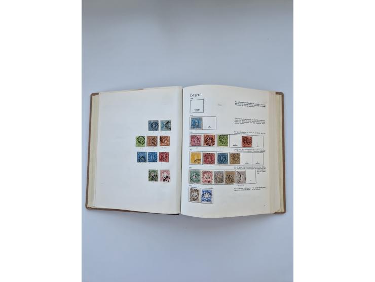 1849/1989, meist gestempelte und teils ungebrauchte Sammlung in sieben “Sprechendes Behrens” Alben, ab Altdeutschland, Koloni