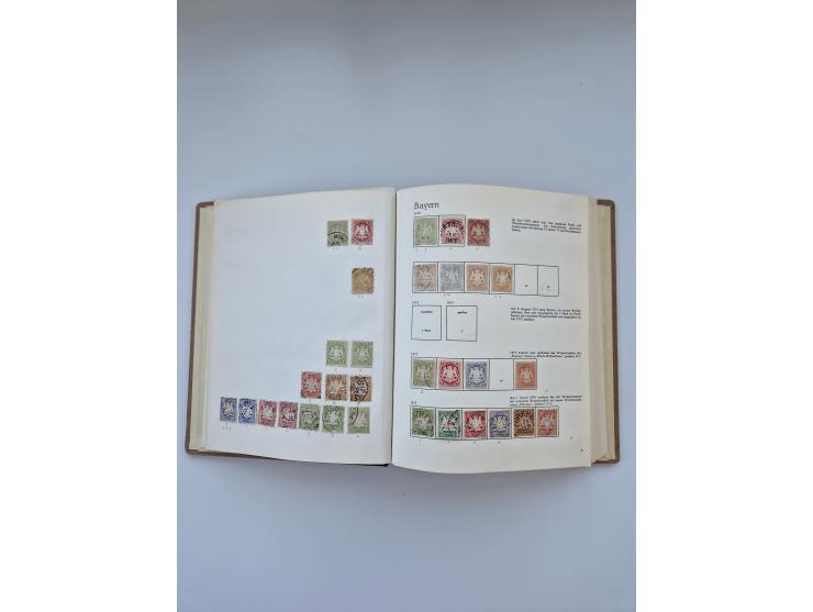 1849/1989, meist gestempelte und teils ungebrauchte Sammlung in sieben “Sprechendes Behrens” Alben, ab Altdeutschland, Koloni