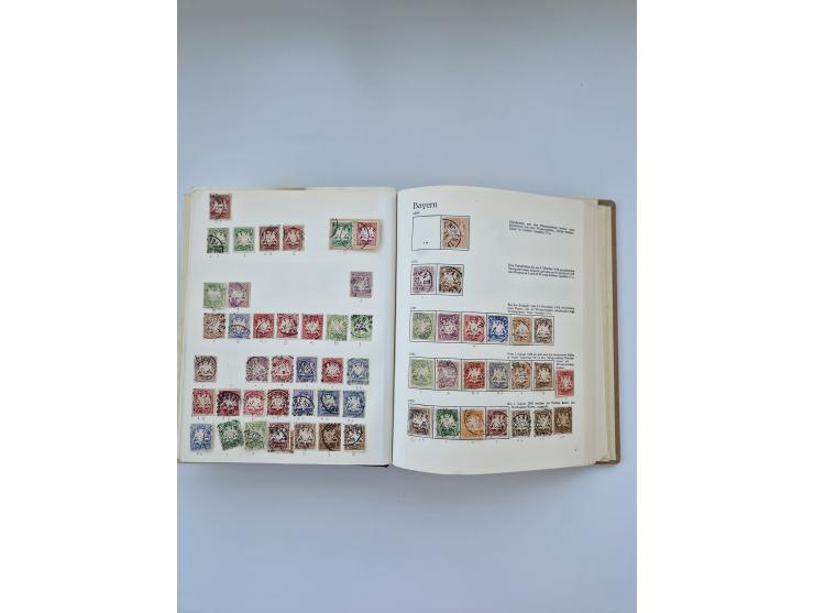 1849/1989, meist gestempelte und teils ungebrauchte Sammlung in sieben “Sprechendes Behrens” Alben, ab Altdeutschland, Koloni