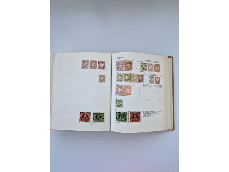 1849/1989, meist gestempelte und teils ungebrauchte Sammlung in sieben “Sprechendes Behrens” Alben, ab Altdeutschland, Koloni