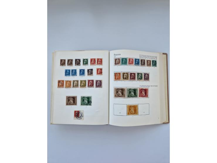 1849/1989, meist gestempelte und teils ungebrauchte Sammlung in sieben “Sprechendes Behrens” Alben, ab Altdeutschland, Koloni