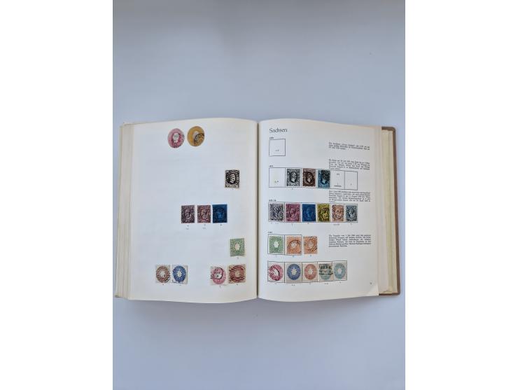 1849/1989, meist gestempelte und teils ungebrauchte Sammlung in sieben “Sprechendes Behrens” Alben, ab Altdeutschland, Koloni