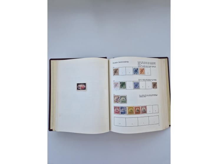 1849/1989, meist gestempelte und teils ungebrauchte Sammlung in sieben “Sprechendes Behrens” Alben, ab Altdeutschland, Koloni