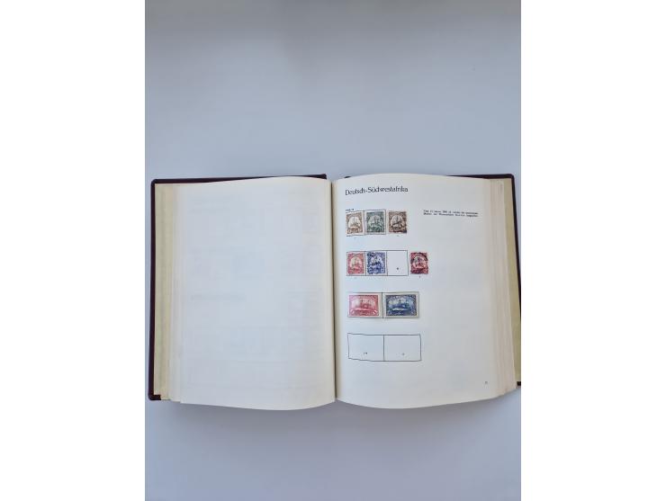 1849/1989, meist gestempelte und teils ungebrauchte Sammlung in sieben “Sprechendes Behrens” Alben, ab Altdeutschland, Koloni