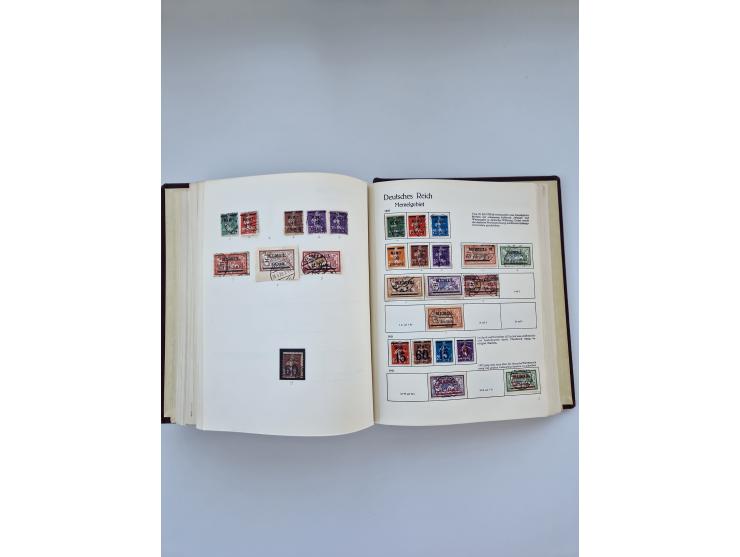 1849/1989, meist gestempelte und teils ungebrauchte Sammlung in sieben “Sprechendes Behrens” Alben, ab Altdeutschland, Koloni