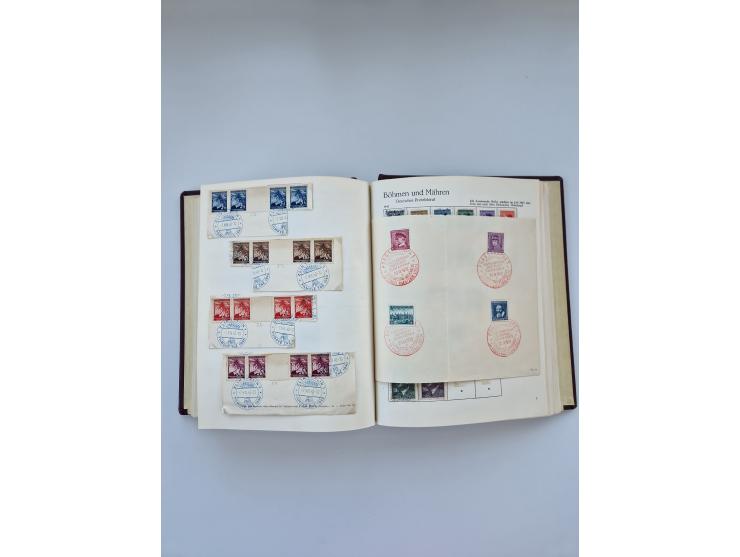 1849/1989, meist gestempelte und teils ungebrauchte Sammlung in sieben “Sprechendes Behrens” Alben, ab Altdeutschland, Koloni