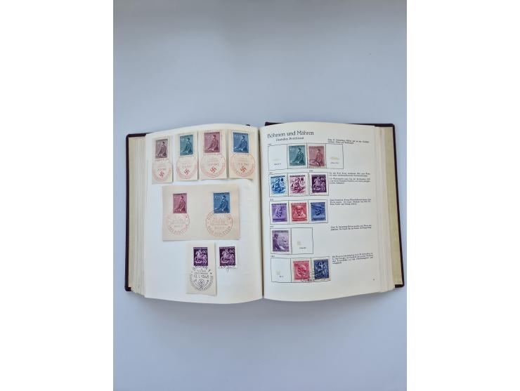 1849/1989, meist gestempelte und teils ungebrauchte Sammlung in sieben “Sprechendes Behrens” Alben, ab Altdeutschland, Koloni