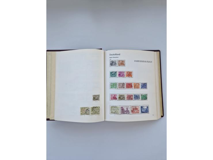 1849/1989, meist gestempelte und teils ungebrauchte Sammlung in sieben “Sprechendes Behrens” Alben, ab Altdeutschland, Koloni