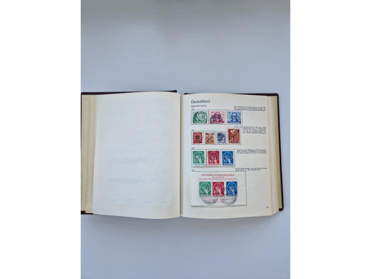 1849/1989, meist gestempelte und teils ungebrauchte Sammlung in sieben “Sprechendes Behrens” Alben, ab Altdeutschland, Koloni