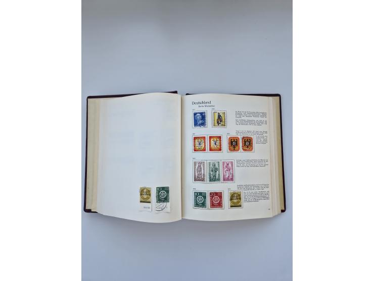 1849/1989, meist gestempelte und teils ungebrauchte Sammlung in sieben “Sprechendes Behrens” Alben, ab Altdeutschland, Koloni