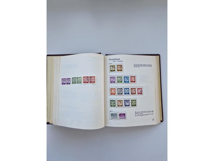 1849/1989, meist gestempelte und teils ungebrauchte Sammlung in sieben “Sprechendes Behrens” Alben, ab Altdeutschland, Koloni