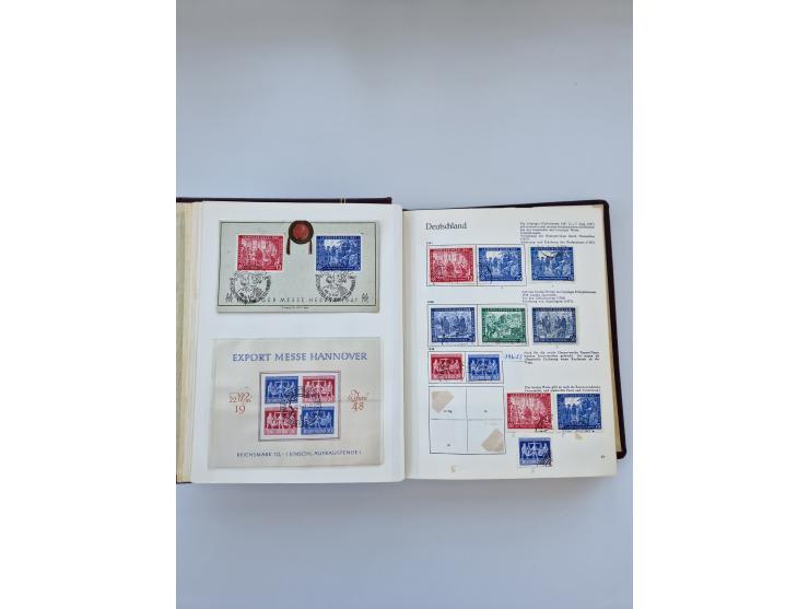 1849/1989, meist gestempelte und teils ungebrauchte Sammlung in sieben “Sprechendes Behrens” Alben, ab Altdeutschland, Koloni