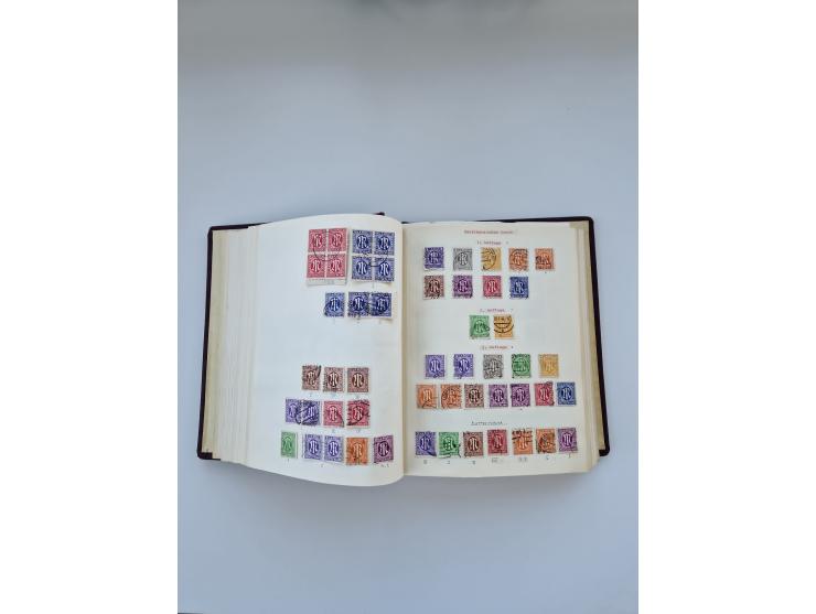 1849/1989, meist gestempelte und teils ungebrauchte Sammlung in sieben “Sprechendes Behrens” Alben, ab Altdeutschland, Koloni