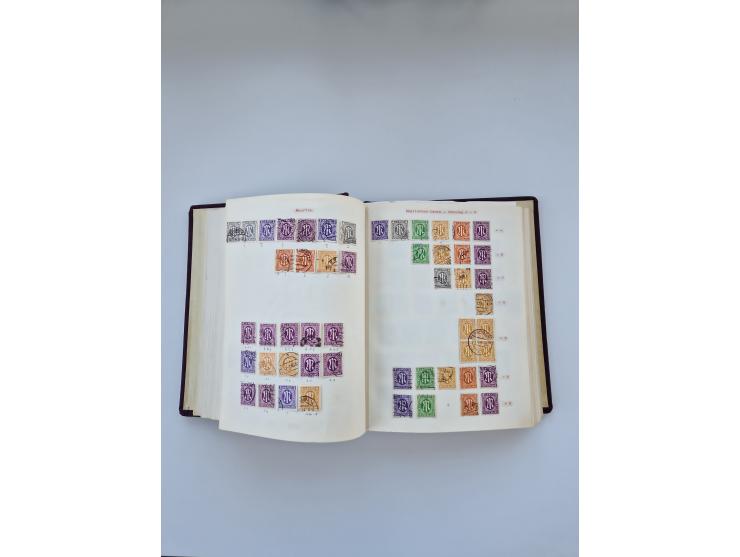 1849/1989, meist gestempelte und teils ungebrauchte Sammlung in sieben “Sprechendes Behrens” Alben, ab Altdeutschland, Koloni