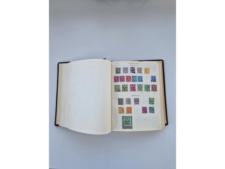 1849/1989, meist gestempelte und teils ungebrauchte Sammlung in sieben “Sprechendes Behrens” Alben, ab Altdeutschland, Koloni