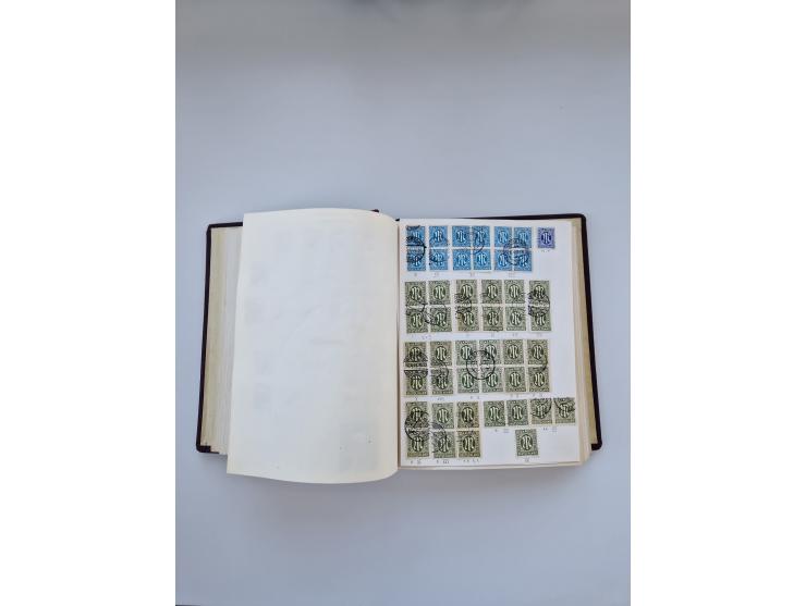 1849/1989, meist gestempelte und teils ungebrauchte Sammlung in sieben “Sprechendes Behrens” Alben, ab Altdeutschland, Koloni