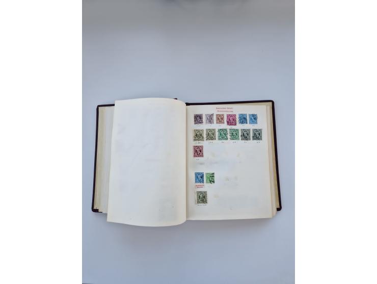 1849/1989, meist gestempelte und teils ungebrauchte Sammlung in sieben “Sprechendes Behrens” Alben, ab Altdeutschland, Koloni