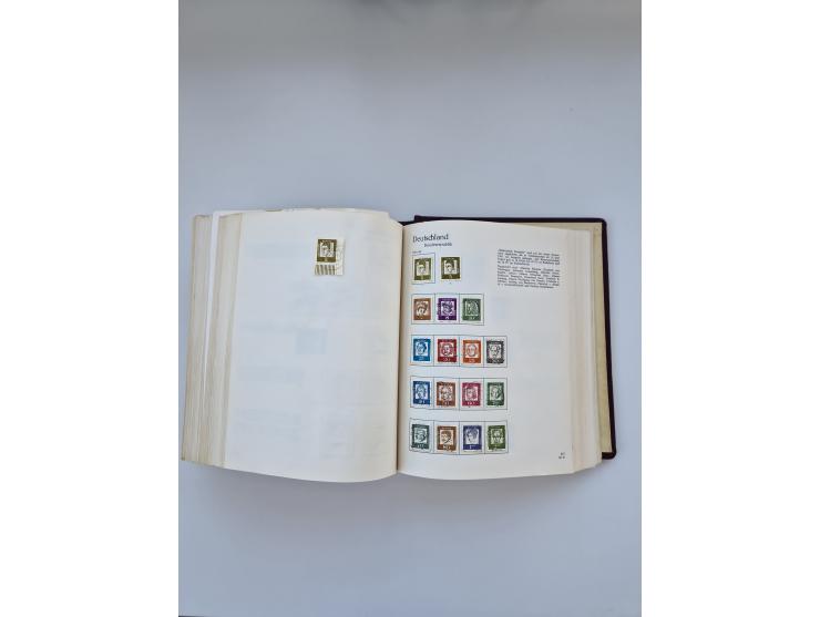 1849/1989, meist gestempelte und teils ungebrauchte Sammlung in sieben “Sprechendes Behrens” Alben, ab Altdeutschland, Koloni