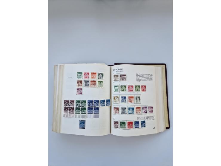 1849/1989, meist gestempelte und teils ungebrauchte Sammlung in sieben “Sprechendes Behrens” Alben, ab Altdeutschland, Koloni