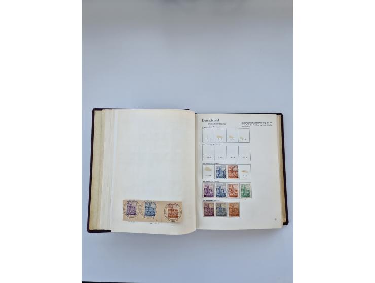 1849/1989, meist gestempelte und teils ungebrauchte Sammlung in sieben “Sprechendes Behrens” Alben, ab Altdeutschland, Koloni