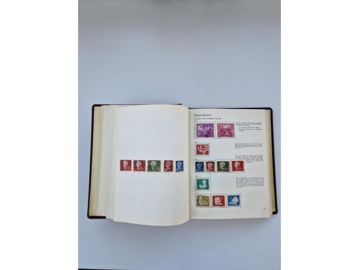 1849/1989, meist gestempelte und teils ungebrauchte Sammlung in sieben “Sprechendes Behrens” Alben, ab Altdeutschland, Koloni